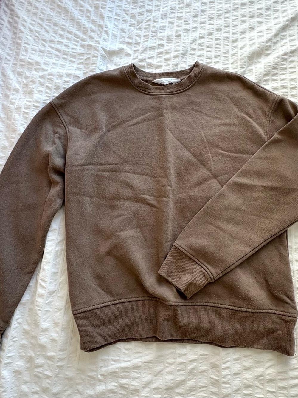 Women's Crewneck Sweater in Brown — Soft Everyday Pullover oversized look